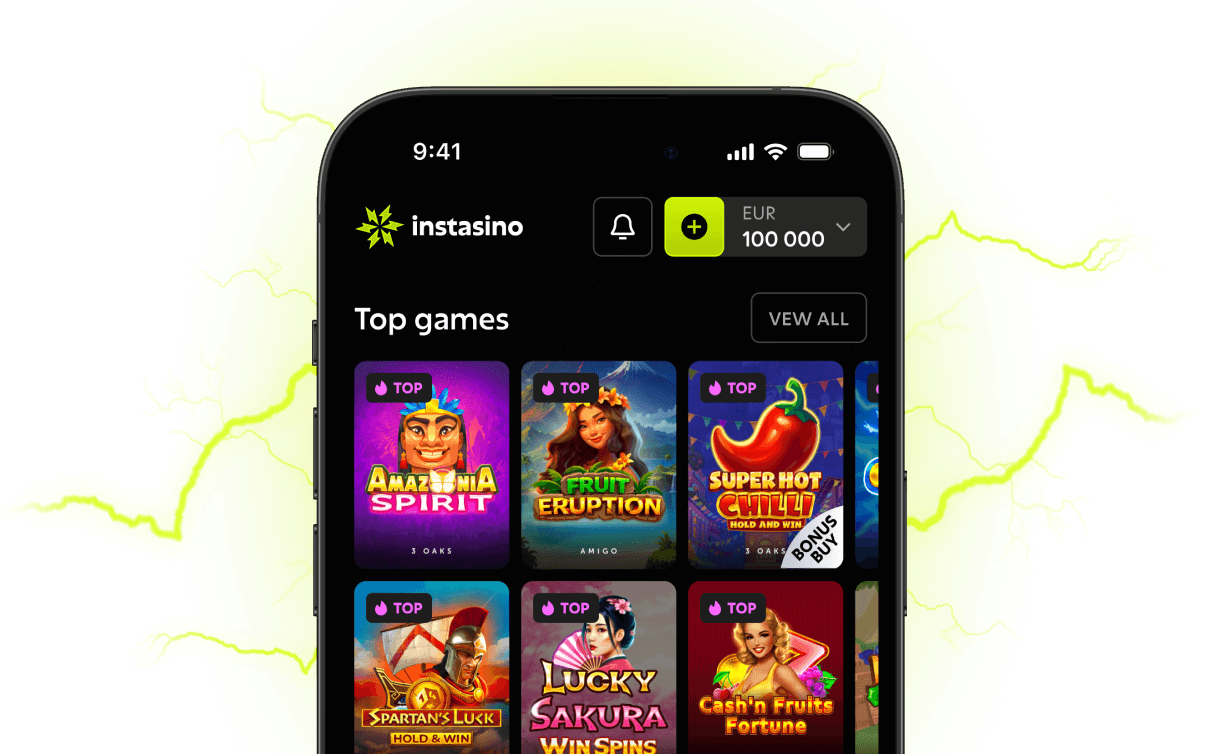 Capture d'écran de l'app Instasino Casino